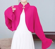 Bolero/cardigan - chiffon - pink